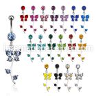 mcd515 belly rings surgical steel 316l belly button