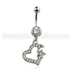 mcd527 belly rings surgical steel 316l belly button