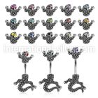 mcd556 belly rings surgical steel 316l belly button