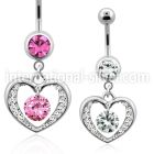 mcd571 belly rings surgical steel 316l belly button