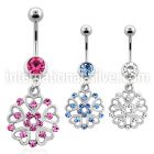 mcd573 belly rings surgical steel 316l belly button