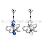 mcd585 belly rings surgical steel 316l belly button