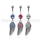 mcd607x belly rings surgical steel 316l belly button