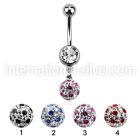 mcd626a belly rings surgical steel 316l belly button