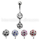 mcd626xa belly rings surgical steel 316l belly button