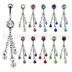mcd629 belly rings surgical steel 316l belly button
