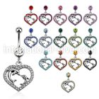 mcd689 belly rings surgical steel 316l belly button