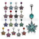 mcd692d belly rings surgical steel 316l belly button