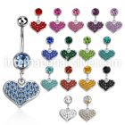 mcd705 belly rings surgical steel 316l belly button