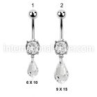 mcd710 belly rings surgical steel 316l belly button