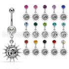 mcd726 belly rings surgical steel 316l belly button