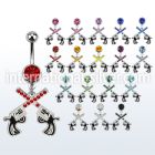 mcd750 belly rings surgical steel 316l belly button