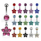 mcdflc20 belly rings surgical steel 316l belly button