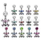 mcdsk4 belly rings surgical steel 316l belly button
