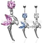 mcdz103 belly rings surgical steel 316l belly button