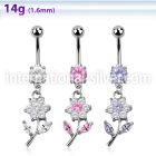 mcdz178 belly rings surgical steel 316l belly button