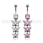 mcdz289 belly rings surgical steel 316l belly button