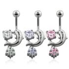 mcdz384 belly rings surgical steel 316l belly button