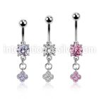 mcdz411 belly rings surgical steel 316l belly button