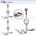 mcdz729 belly rings surgical steel 316l belly button
