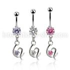 mcdz731 belly rings surgical steel 316l belly button