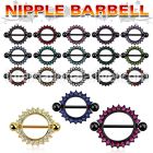 mctnpc3 straight barbells anodized surgical steel 316l nipple