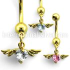 mdgz367 belly rings anodized surgical steel 316l belly button