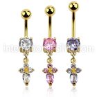 mdgz518 belly rings anodized surgical steel 316l belly button