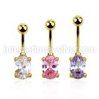 mdgz526 belly rings anodized surgical steel 316l belly button