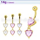 mdgz528 belly rings anodized surgical steel 316l belly button