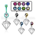 mdk575 belly rings anodized surgical steel 316l belly button