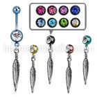 mdk583 belly rings anodized surgical steel 316l belly button