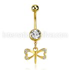 mdk761 anodized surgical steel belly bananas belly piercing