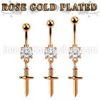 mdrz768 anodized surgical steel belly bananas belly piercing