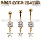 mdrzs6 belly rings anodized surgical steel 316l belly button