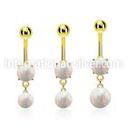 mgoopb gold steel belly banana w opal  8mm opal ball