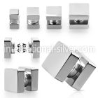 mpsq cheaters  illusion plugs and tapers surgical steel 316l ear lobe