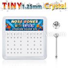 nb6cx nose bone silver 925 nose