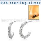 nbcum 925 silver nose bones nose piercing