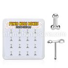 nbpen16 925 silver nose bones nose piercing