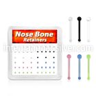 nbrtabx box w 52 flexible nose bone retainer ball shaped tops