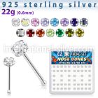 nbzbc25 nose bone silver 925 nose