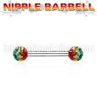 npfr5r straight barbells surgical steel 316l nipple