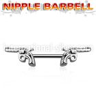 npsh10 straight barbells surgical steel 316l nipple