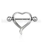 npsh11 straight barbells surgical steel 316l nipple
