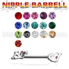 npsh19 straight barbells surgical steel 316l nipple