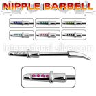 npsh6 straight barbells surgical steel 316l nipple