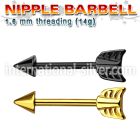 nptsh8 straight barbells anodized surgical steel 316l nipple