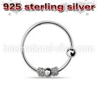 nr11 nose hoop silver 925 nose