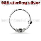 nr17 nose hoop silver 925 nose